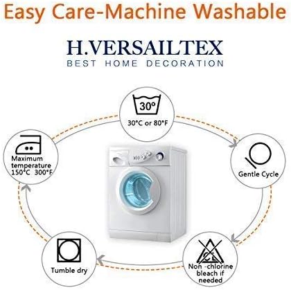 H.VERSAILTEX Super Stretch Individual Seat Cushion Covers - Sofa Couch Cushion Slipcover Sets - Thick Jacquard Textured Twill Fabric - Large (2 Piece, Ivory)