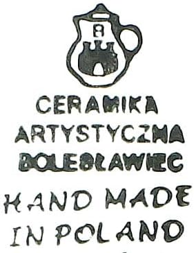 Blue Rose Polish Pottery Day Lily Bouquet Oval Platter