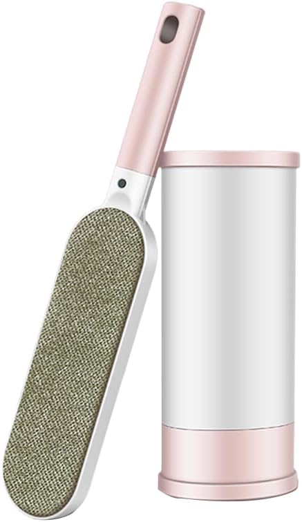 Double Sided Self-Cleaning Pet Hair Remover for Laundry, Dog Hair Remover, Cat Hair Remover, Pet Lint Roller Brush, Magic Cleaner Brush, Lint Brush Clothes, Pet Lint Brush A (Pink)