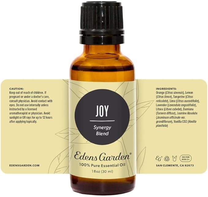 Edens Garden Joy Essential Oil Blend 100% Pure & Natural Best Recipe Therapeutic Aromatherapy Essential Oil Blends 118 ml (4 oz)