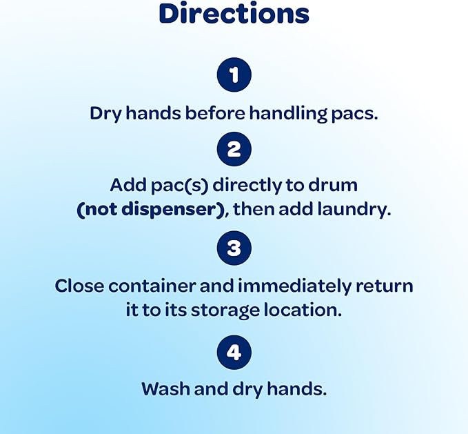 all Free Clear Mighty Pacs Laundry Detergent, for Sensitive Skin, Unscented and Dye Free, 80 Count