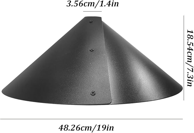 2 Pack Squirrel Baffle for Bird Feeder Pole,Keeps Squirrels Away from Bird Feeder Rods, (19 inch)