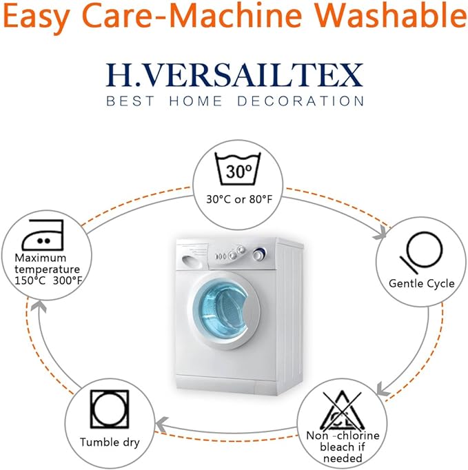 H.VERSAILTEX Super Stretch Stylish Cushions Covers/Furniture Cover Spandex Jacquard Small Checked Pattern Super Soft Slipcover Washable Individual