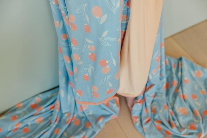 Copper Pearl Jumbo 3-Layer Baby Blanket: Soft Baby Quilts for Boys and Girls | Breathable, Cozy, Toddler Blanket | Baby Quilt for Newborns | 46x46 Premium Polyester/Rayon | Clementine