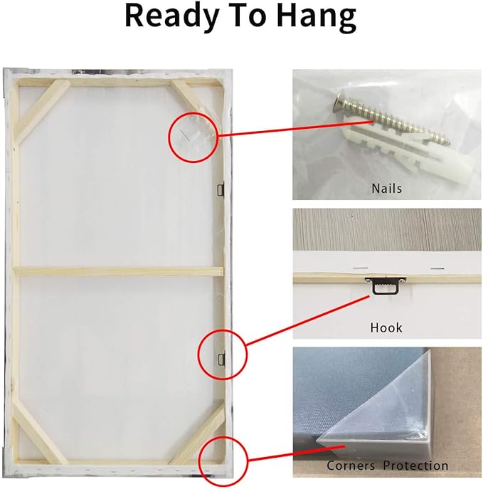 Brooklyn Bridge Canvas Wall Art: Skylines Reflections in New York Artwork for Office Living Rooms(40”x20”)