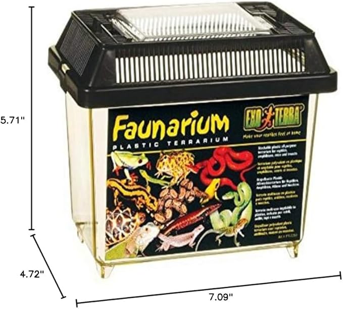 Exo Terra Faunarium, Plastic Reptile Terrarium, Mini, PT2250