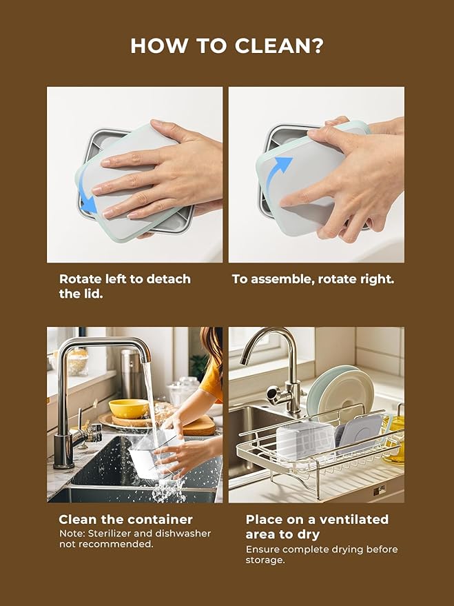 Airtight Pop Food Containers, 2-Piece Leakproof Cereal Containers Pantry Storage Containers with Lids - (2.0 Qt & 0.9 Qt)