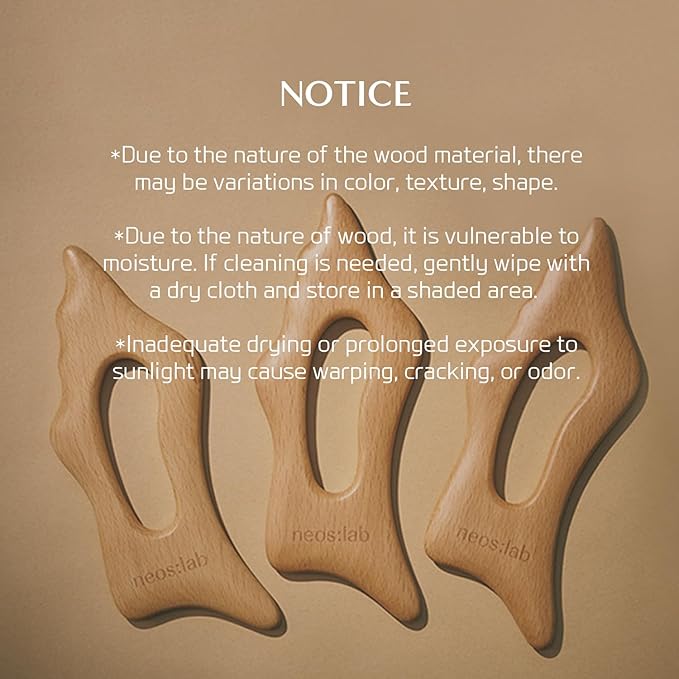 Body Sculptor - Beech Wood Massage Tool, Portable & Lightweight Scraping Tools, Wood Gua Sha, Relieve Tensed Muscle, Lymphatic Massage to Help Face & Body Circulation