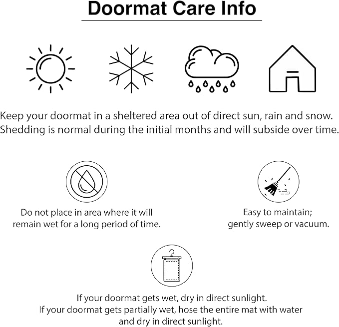 Calloway Mills 152962436X Black Border 24" x 36" Monogram Doormat, (Letter X)