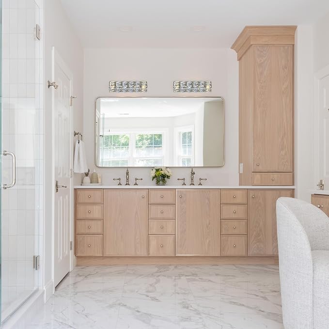 6 Layer Chrome Crystal Wall Sconce, Modern Wall Lamp Light Fixture for Bathroom Vanity, Stairway, Kitchen, Living Room, Bedroom, Hallway