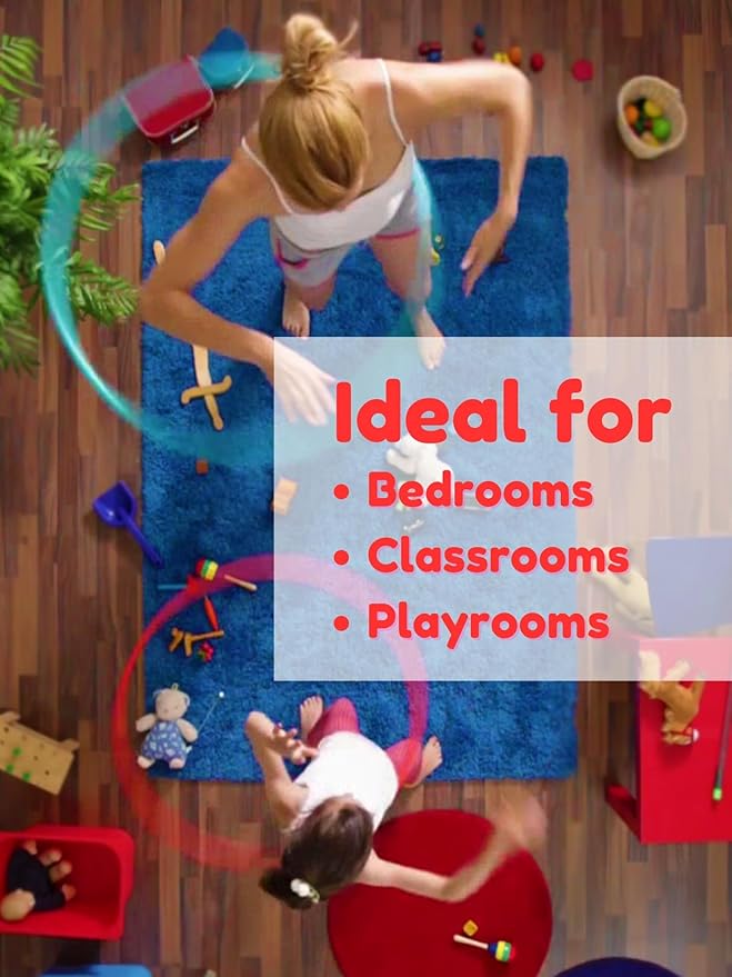 KOECKRITZ Soft and Colorful Kids Classroom Area Rugs (Passes Flammability Pill Test) Many Sizes and Bright Colors to Select from (5' Round, Pirate)