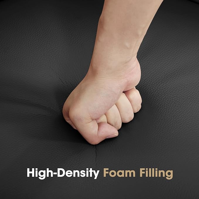 360° Swivel Leather Accent Chair, Modern Barrel Club Chair with Leather Upholstery and Sturdy Base, Comfortable Armchair for Living Room, Bedroom, Reading Nook, Brown