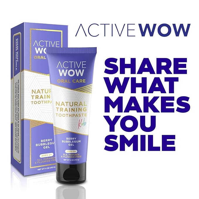 Active Wow Formula Kids Toothpaste - Berry Bubblegum (4 Pack)