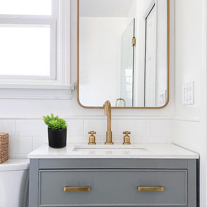 Artificial Succulents in Pots Faux Succulents Plants Fake Succulent Arrangement Potted Plants with Black Ceramic Vase for Office Desk Bathroom Shelf Living Room Indoor Home Decor