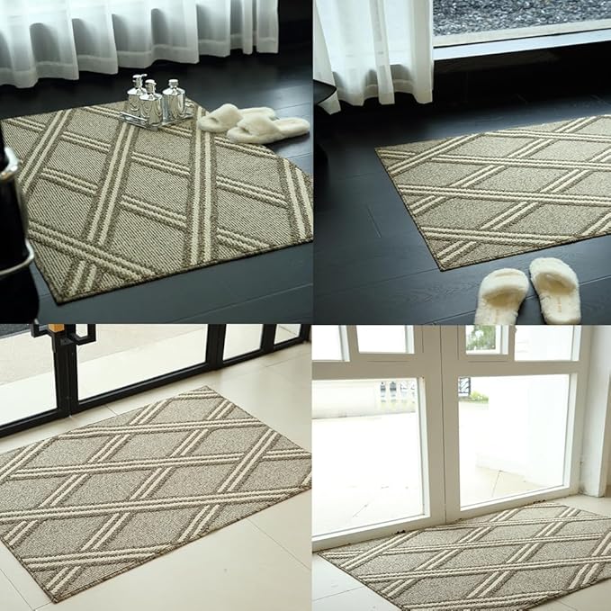 Door Mat Indoor Entrance, Large Welcome Mat Outdoor, Non Slip Front Door Mat Entryway(32X48)
