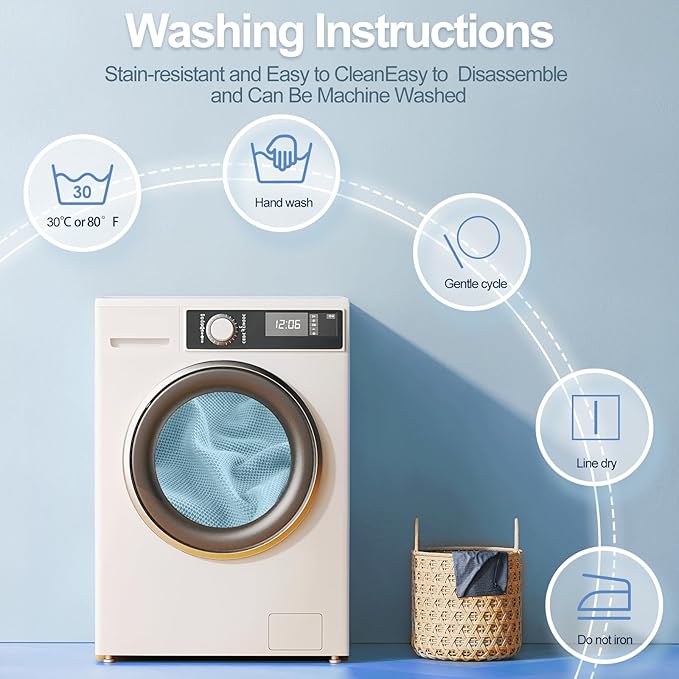 Couch Cushion Covers Individual Large Super Stretch Chenille (Softer Version) Sofa Cushion Covers, Armrest Cover Couch Slipcovers Furniture Protector (2PC, Blue)