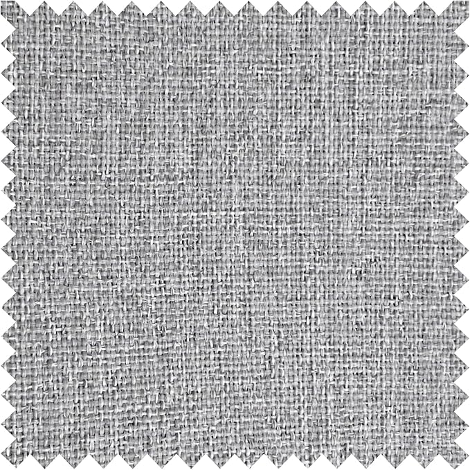 Macochico Pinch Pleated Blackout Curtains 102 Inches Long 100% Blackout Natural Linen Drapes for Bedroom Living Room Windows Farmhouse Burlap Curtains with Tieback 52”Wx102”L Browish Grey 1 Panel