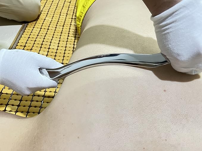 Gua sha Tool Stainless Steel gua sha-Set 4pcs -iastm Tool Gussha Massage Tool Muscle Scraping Tool for Soft Tissue Therapy and Reduce Arms,Back, Legs, Shoulder Muscle Pain(HH1)……