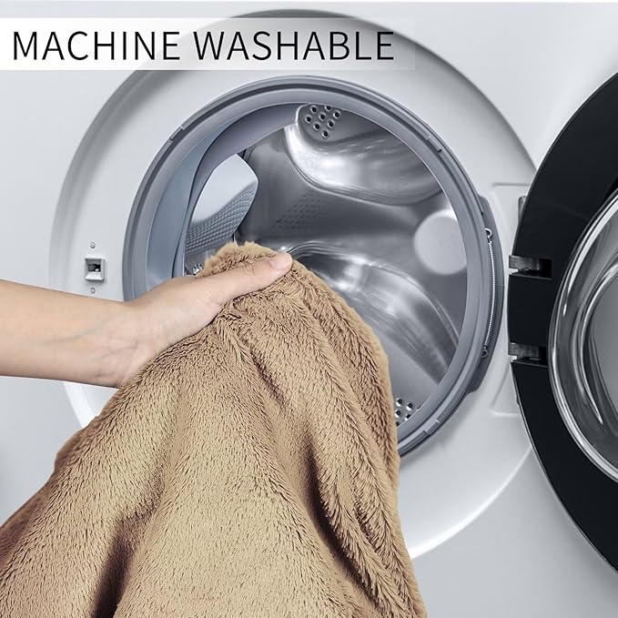 Bean Bag Chair for Adults 3FT,Soft Removable Cover for Teens/Girls Bedroom,Fluffy Giant Round Floor Beanbag Lounger Chairs (No Filler,Tan)