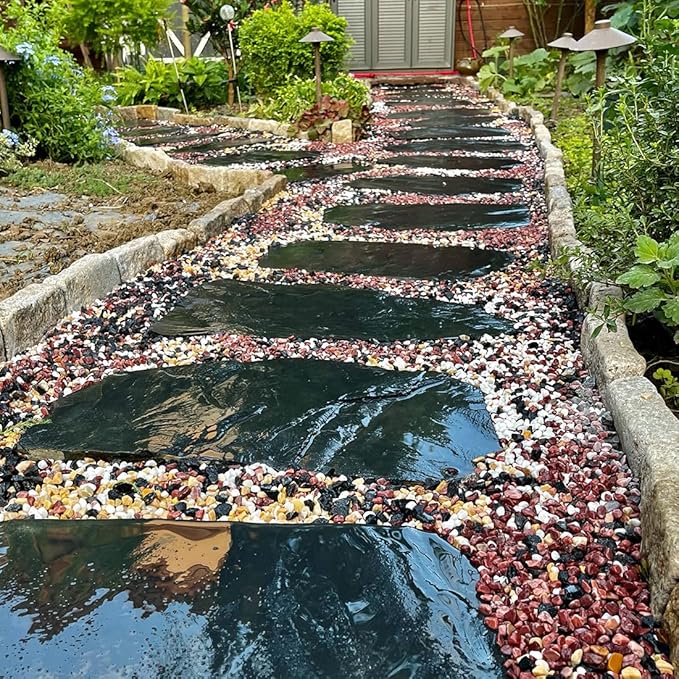 2LB Succulent and Cactus Gravel Pebbles, 1/5 Inch Natural Decorative Polished Stones, River Rocks for Vases Gardening Indoor and Outdoor Decorative Rocks, Colorful