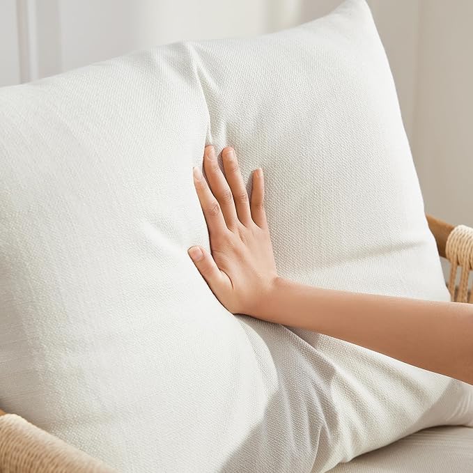 CHITA Braid Armchair Set of 2, Modern Accent Chair for Living Room, Cream