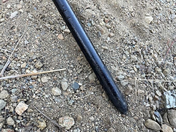 Sandbaggy Round Steel Concrete Form Stakes with Nail Holes - Rust Resistant Coating - Removable, Reusable (50, 3/4 in X 36 in)