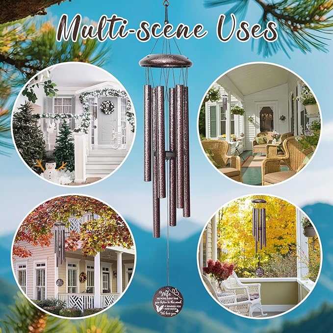 Gifts for Wife, 25''Wind Chimes, Birthday Gift for Wife from Husband,Unique Gift for Loved one Romantic,Thanksgiving,Christmas Day Gifts Ideas for Love Rreminder.