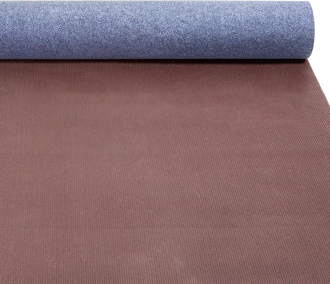 Marine Carpet,6 FT x 10 FT Blue-Gray Indoor Outdoor Carpet 0.2" Thick Boat Carpet with Water-Proof TPE Backing, Non-Slide Outdoor Marine Carpet Roll for Home, Patio, Porch, Deck