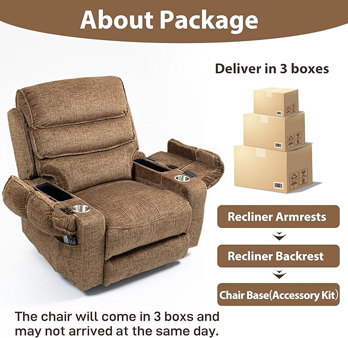 27in Extra Wide Power Lift Recliner Chair for Big Tall with Extended Footrest Heat Massage, Oversized Electric Lift Recliner Chairs for Adults Elderly Seniors, Arm Storage & Cup Holders