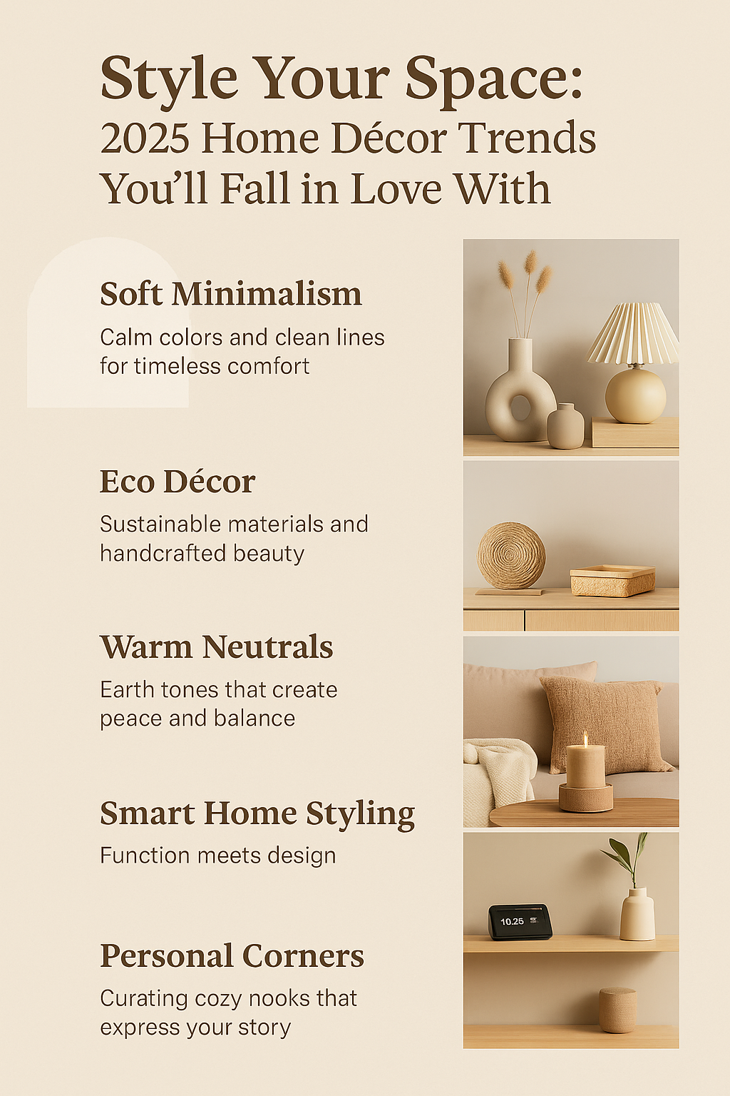 🏡 Style Your Space: 2025 Home Décor Trends You’ll Fall in Love With  Keywords: home décor trends 2025, minimalist interior design, cozy home ideas, eco décor, warm neutrals, www.dandepot1.com