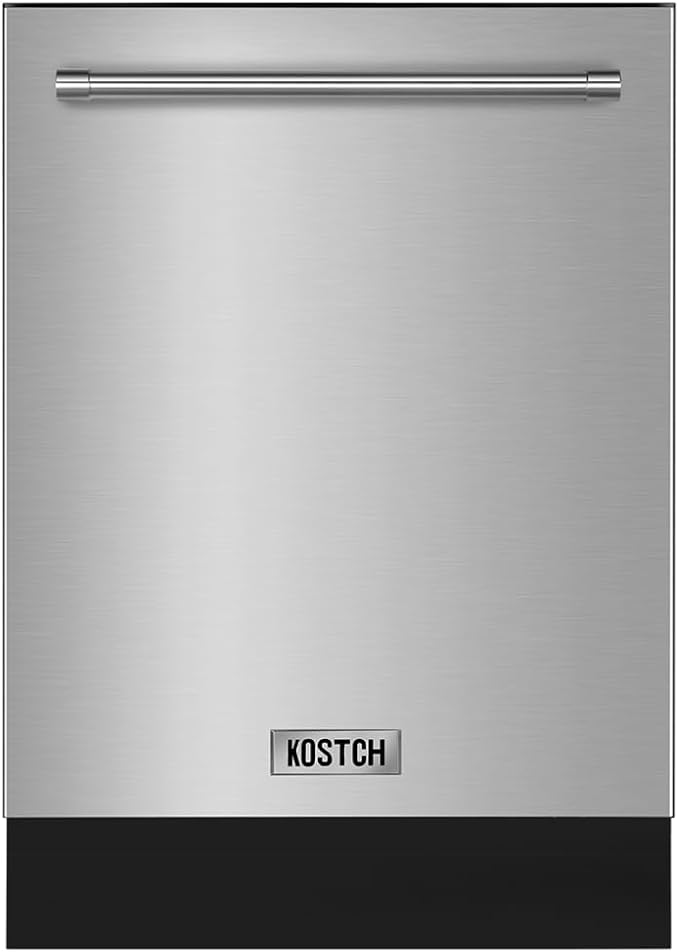 Large Capacity 24 inch Top Control Built-In Dishwasher with Third Rack – ENERGY STAR Certified, 47-dBA Ultra-Quiet, Stainless Steel (Stainless Steel)