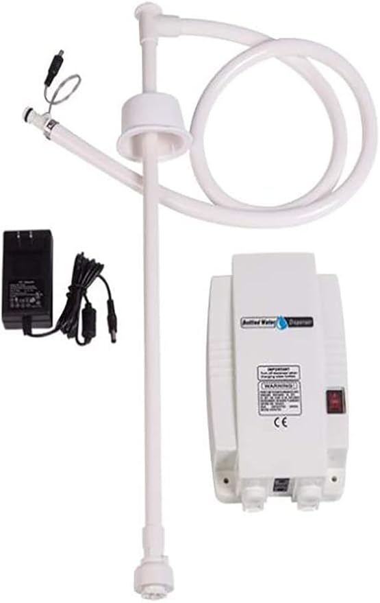 Bottled Water Dispenser Pump System with Single Inlet, 110V 60PSI Drinking Water Electric Water Pump,Compatible with Coffee/Tea Maker, Water Dispenser,Ice Maker,Refrigerator