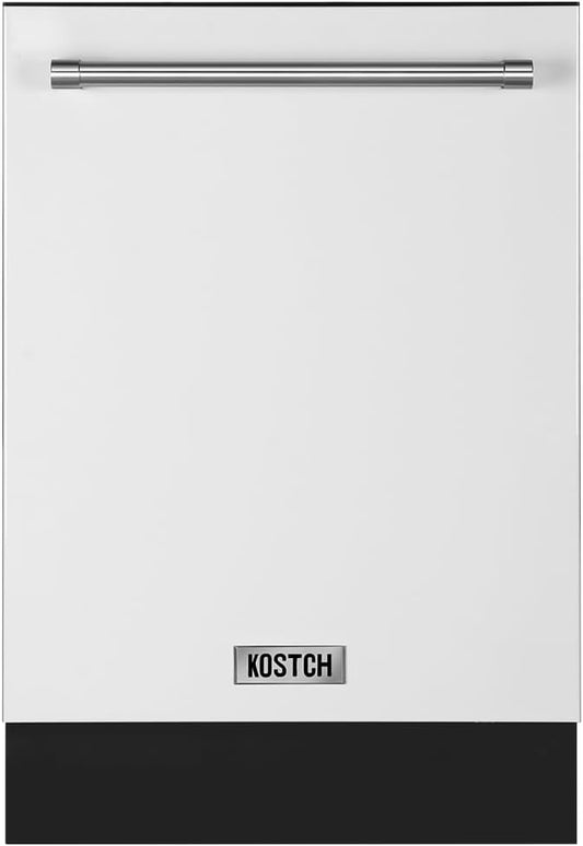Large Capacity 24 inch Top Control Built-In Dishwasher with Third Rack – ENERGY STAR Certified, 47-dBA Ultra-Quiet, Stainless Steel (White)