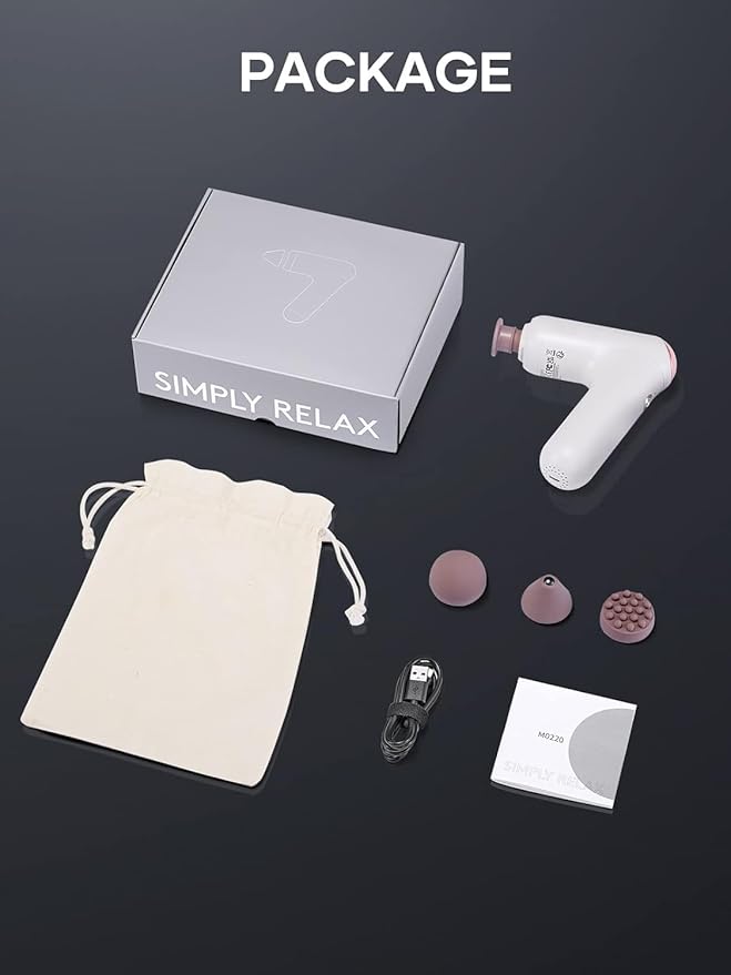 Breo Lucky 7 Massage Gun with Heat, Deep Tissue Muscle Massager, Stimulator, Body Relaxation, Low Noise for Recovery, Sports