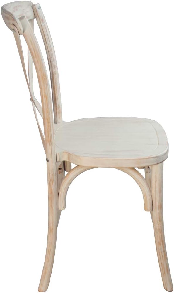 EMMA + OLIVER 2-Pack Lime Wash X-Back Chair