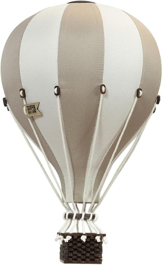 Decorative Hot Air Balloon Baby Shower Centerpieces - Nursery and Toddler Room Bedroom Decor - Home Decorations - Gold/Beige