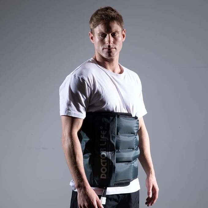 DOCTOR LIFE LX9max Full Body (B) - Sequential Air Compression Recovery System : Device + Legs (L) + Arm + Waist + Centerbody + Bag (FSA-HSA Approved)