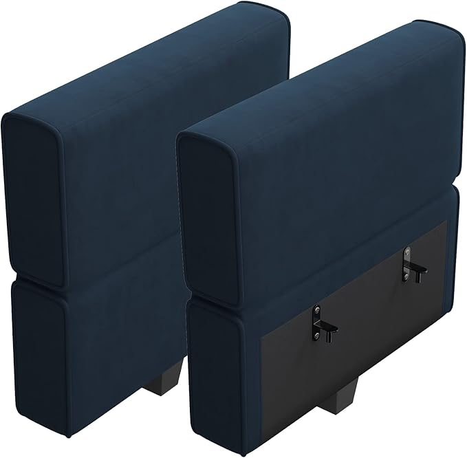 Belffin Modular Sofa Armrest Backrest Module for Modular Sectional Sofa Couch Side Armrest, Backrest Velvet Blue