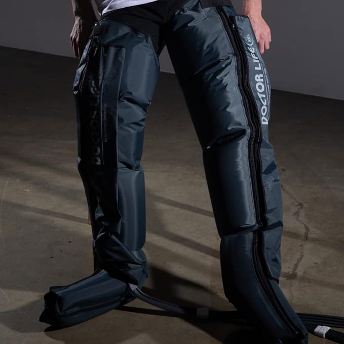 DOCTOR LIFE LX9max Full Body (B) - Sequential Air Compression Recovery System : Device + Legs (L) + Arm + Waist + Centerbody + Bag (FSA-HSA Approved)