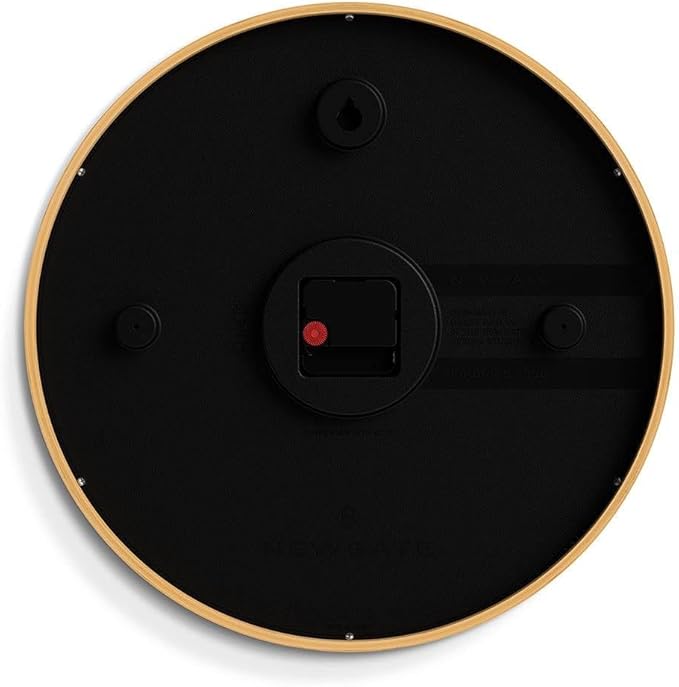 NEWGATE® Mauritius Wall Clock | Scandi Inspired Bamboo Clock | 15 inch | Modern Minimalist Design for Kitchen, Living Room or Office