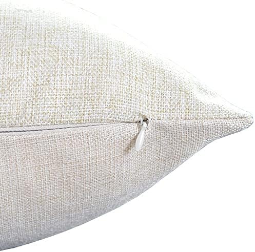 TSSOHU Sunset Beach Pillow Cover 18x18 Inch Tropical Palm Tree Landscape Cotton Linen Cushion Cover for Home Sofa Chair Decor Farmhouse Pillow Case