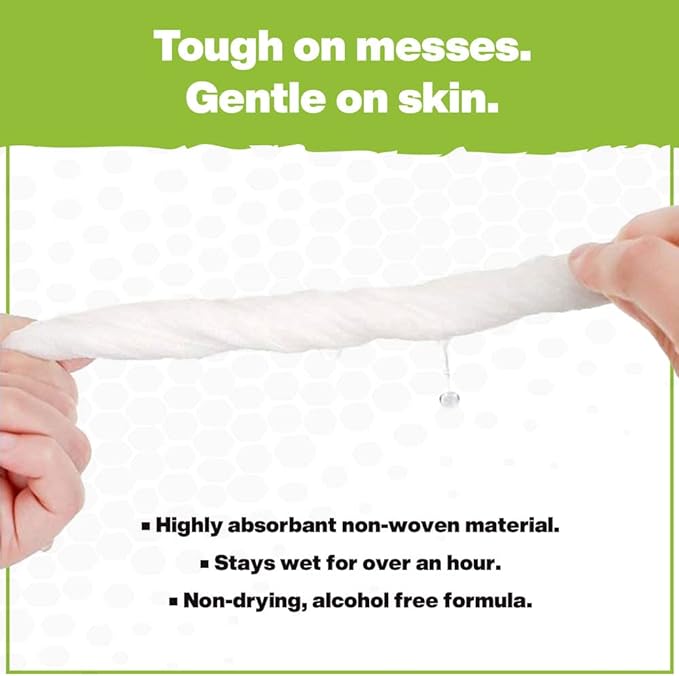 Crocodile Cloth Power Scrub - 6 pack. 480 (15" x 10") Heavy Duty Cleaning Wipes. Safe on Skin & Multiple Surfaces. Infused with Aloe & Vitamin E. Textured, Large, Pre-Moistened & Absorbent.