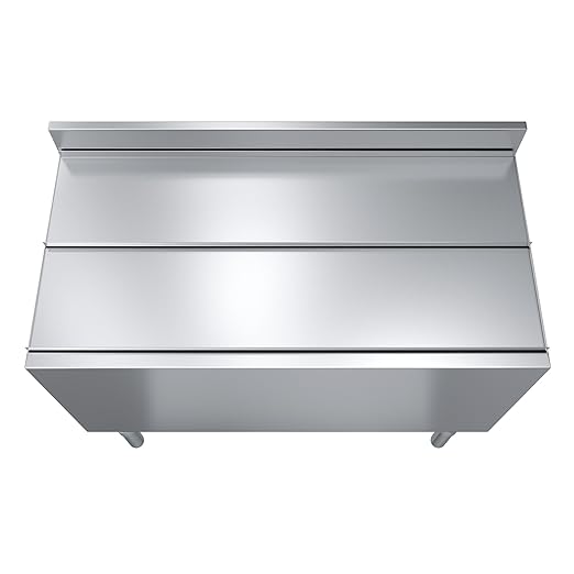 AmGood 18.5 in. x 36 in. Underbar Ice Bin with Sliding Lid | NSF | Stainless Steel Ice Chest with Sliding Lid