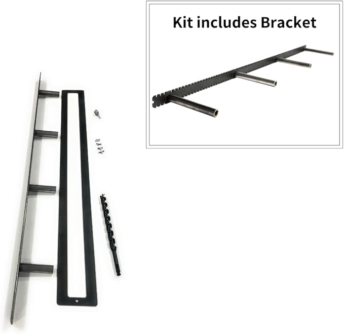 Floating Shelf Brackets - Sheppard Brackets - Easy Install - Heavy Duty (40 inch Build Kit)