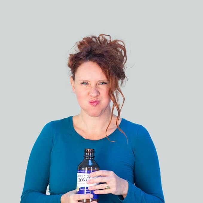 Dental Herb Company - Tooth & Gums Tonic (18 oz.) Mouthwash and Essentials Paste (Kit) - Truly Natural - Alchohol and Fluoride Free. Controls Bleeding and inflamed Gums and relieves Dry Mouth.