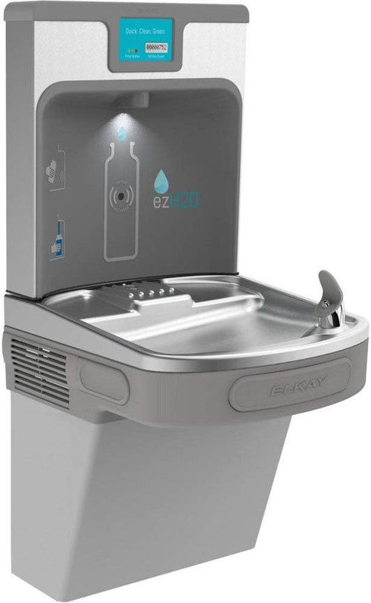 Elkay LZS8WSLP Enhanced ezH2O Bottle Filling Station & Single ADA Cooler Filtered Refrigerated Light Gray