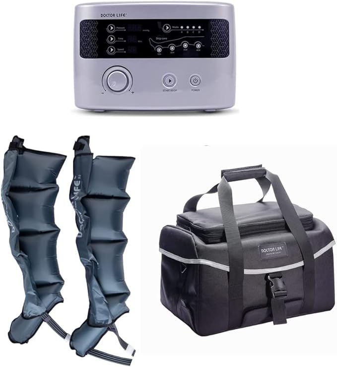 DOCTOR LIFE LX9max - Sequential Air Compression Recovery System : Device + Legs (2XL) + Carry Bag, FSA-HSA Approved