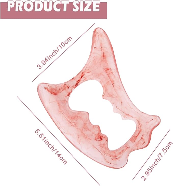 Large Body Gua Sha Tool D-Shape Resin Muscle Scraper Massage Tool for Lymph Drainage Myofascial Release Relieve Muscle Pain Cellulite Removal