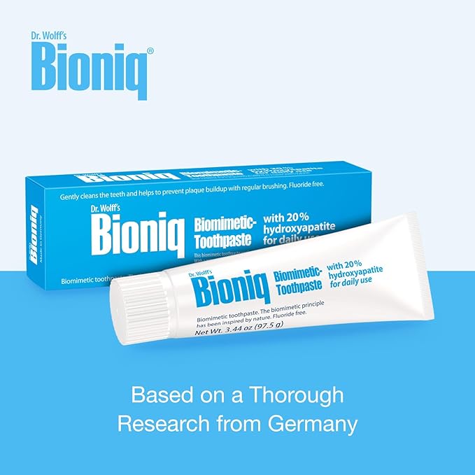 Bioniq Classic Biomimetic Toothpaste with 20 Percent Hydroxyapatite for Daily Use, 3.44 Ounce (Pack of 3)