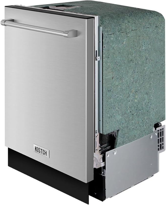 Large Capacity 24 inch Top Control Built-In Dishwasher with Third Rack – ENERGY STAR Certified, 47-dBA Ultra-Quiet, Stainless Steel (Stainless Steel)